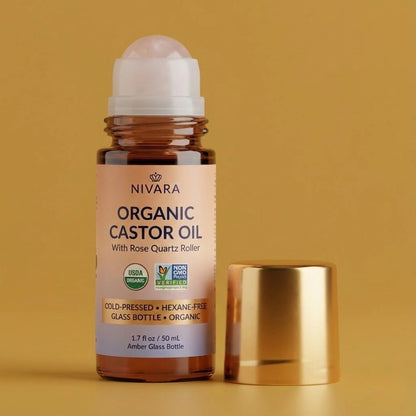 Rose Quartz Organic Castor Oil Roll-On