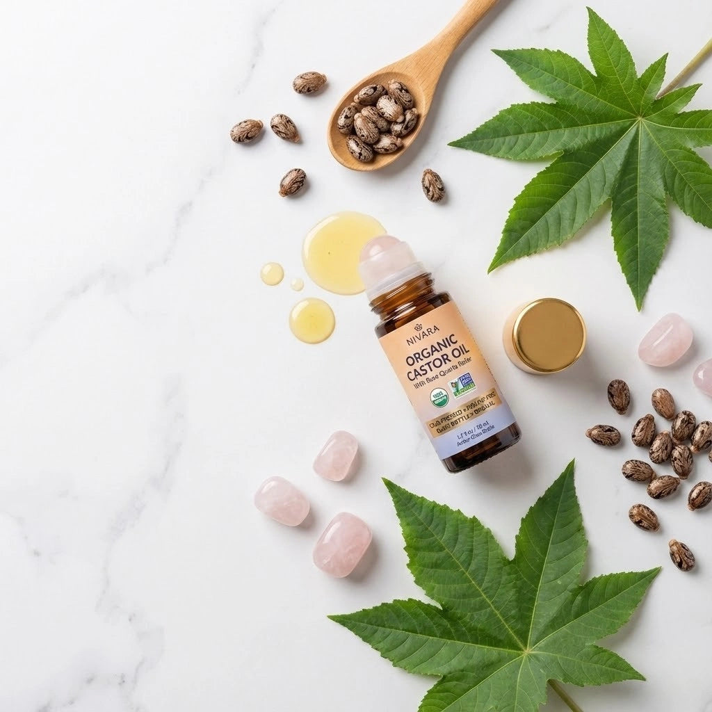 Rose Quartz Organic Castor Oil Roll-On